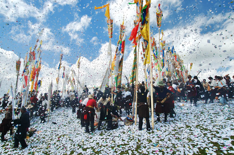 甘南藏族节日——插箭节-1